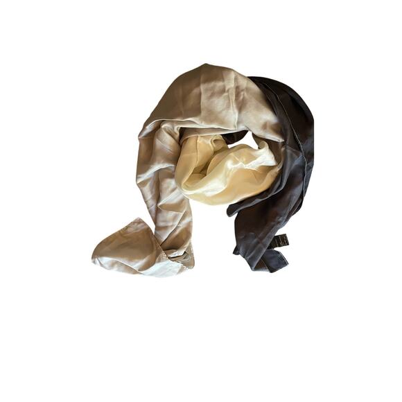 Ann Taylor Accessories - Ann Taylor Silk Long Scarf Black/White/Gray Classic Luxury Timeless Soft Goth